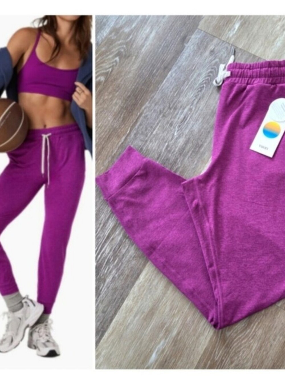 Vuori Performance Jogger Track Pants Magenta NWT Drawcord Pockets PRICE FIRM